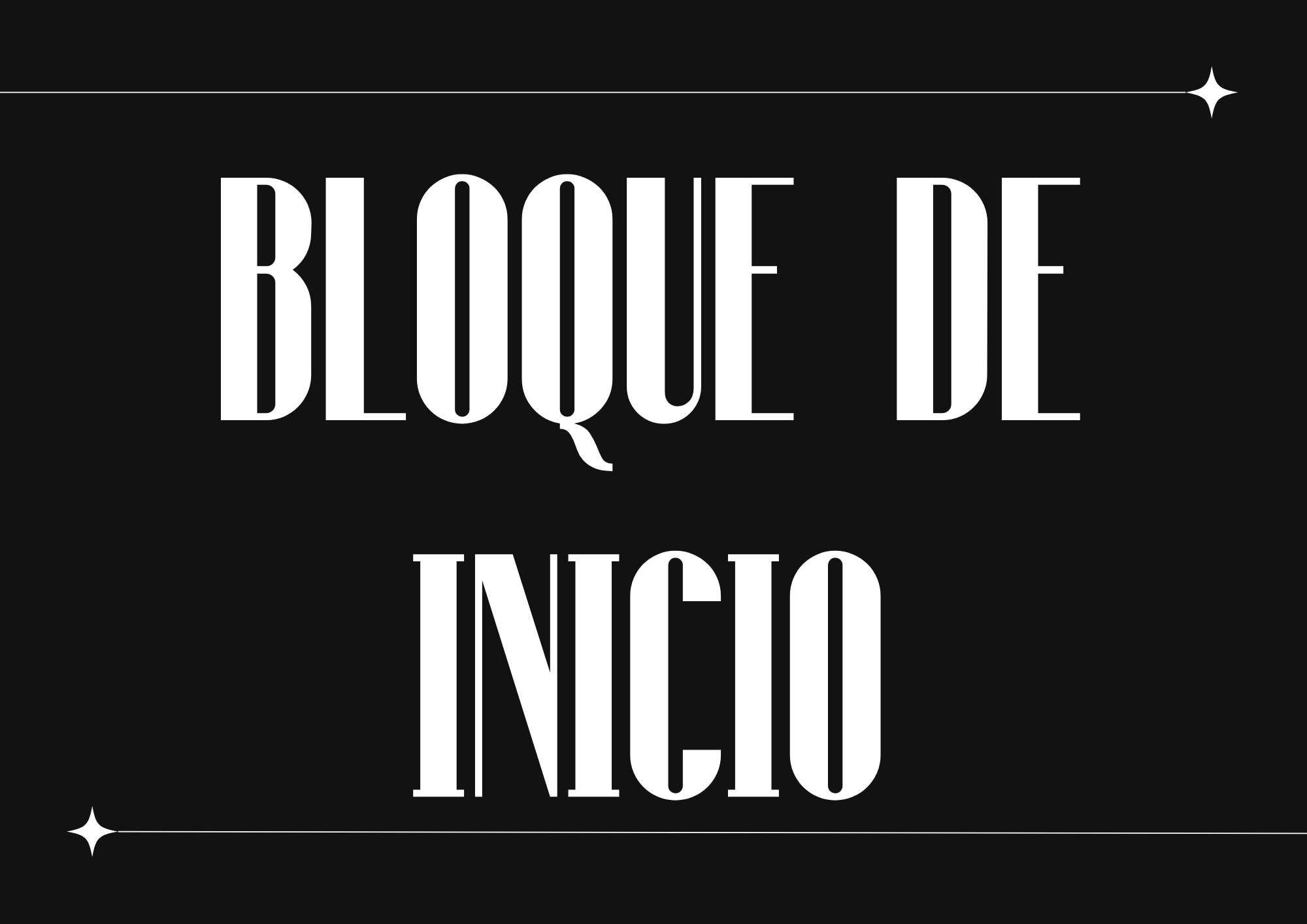 BLOQUE DE INICIO 